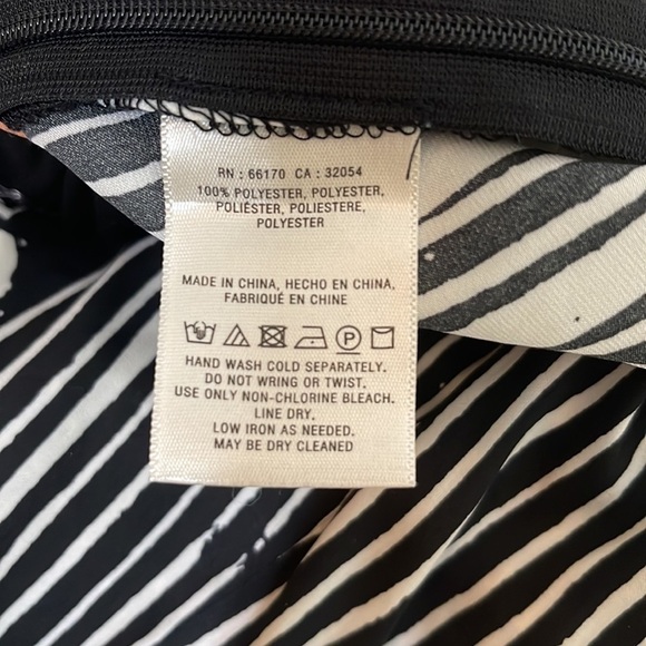 Anthropologie Elevenses Black White Flowy Wide Leg Pants Size Small - Picture 8 of 8